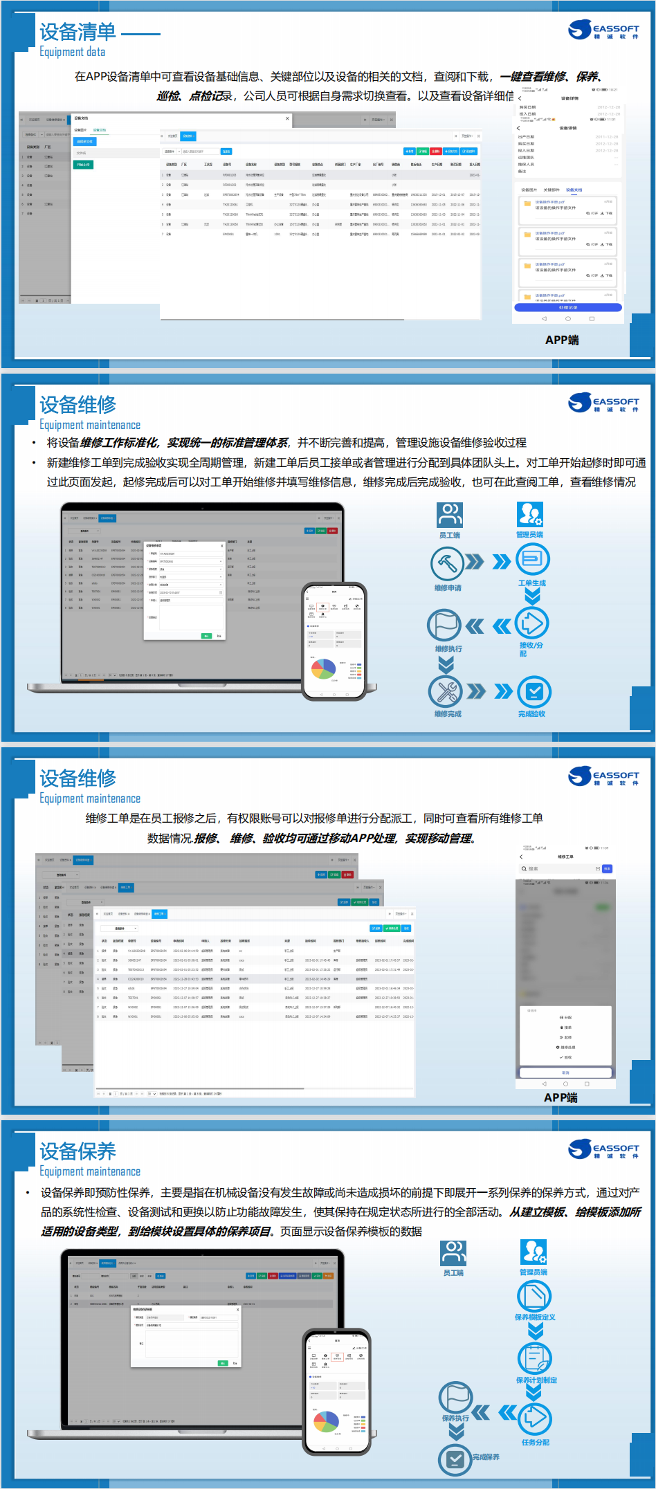 精誠設備管理云系統,MES設備監控系統,打造一套全生命設備周期管理系統